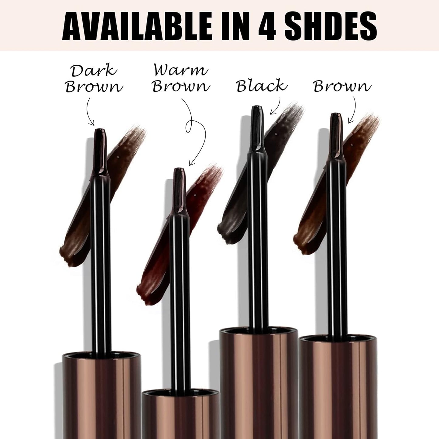 Tattoo Brow Peel Off Gel - Waterproof & Transfer-Proof for Fuller Brows | Brown (2 Pack)