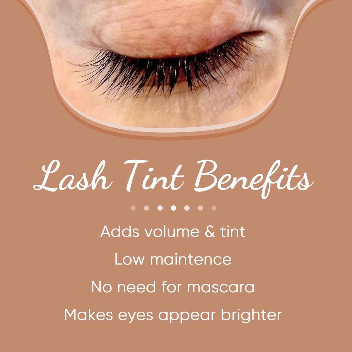 Instant Black Eyelash Color Kit - Easy Application for Natural Results | 8ml for Beginners & Salons