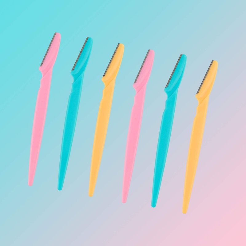 Eyebrow Razor 62 Pcs Multipurpose Exfoliating Dermaplaning Tool Trimming and Shaving Grooming for Face and Eyebrow Shaper for Women and Man Mooerca