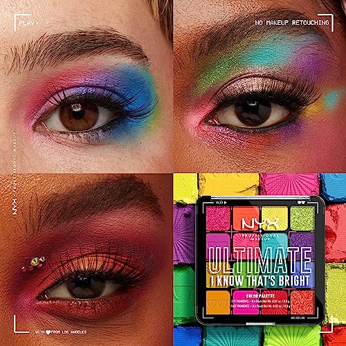 NYX Ultimate Shadow Palette - I Know That's Bright, 0.02 oz