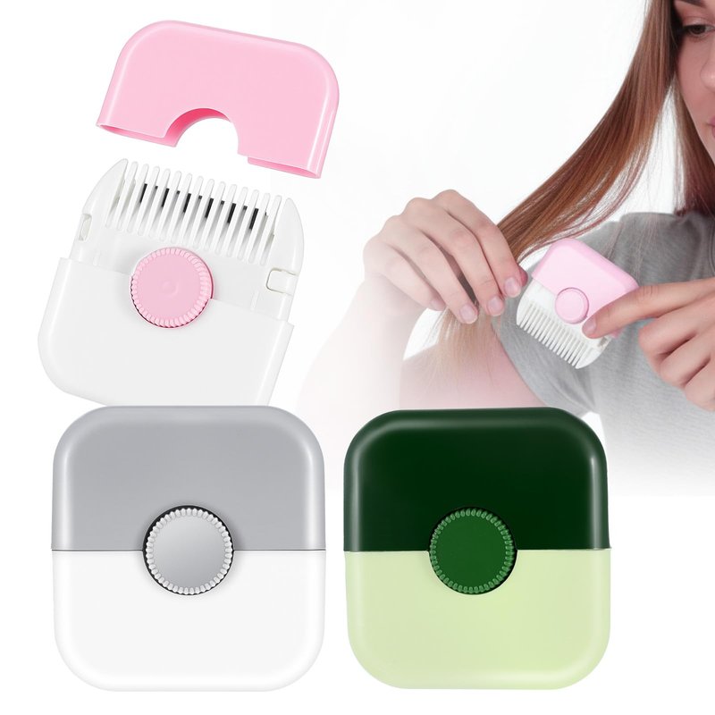 WJIAAA 2 in 1 Split End Hair Trimmer,3 Pcs Dual Side Split Ends Trimmer Bangs Clipper 2 in 1 Hair Cutting Comb Tools for Men Women