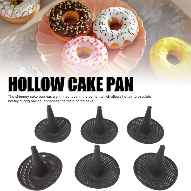 6-Cavity Silicone Donut & Bagel Pan Set - Non-Stick Baking Mold