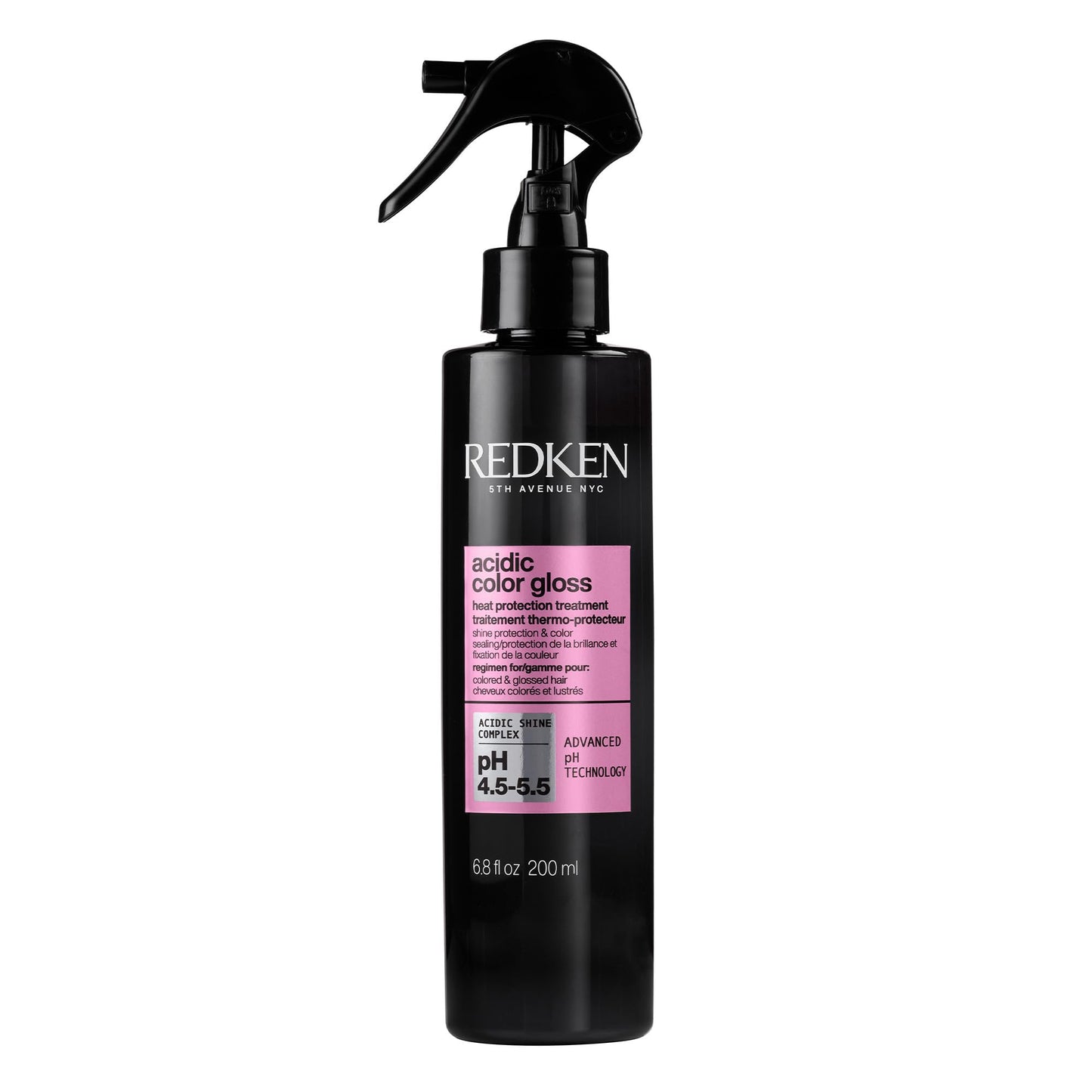Redken Acidic Color Gloss Leave-In Spray – Heat Protection, 6.8 Fl Oz
