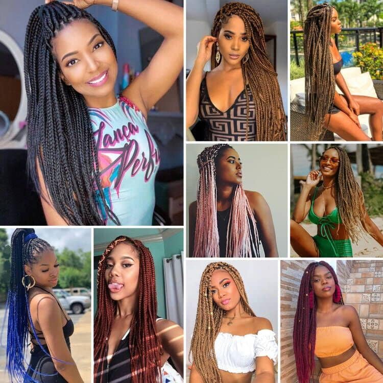 BEFUNNY 30 Inch Pre-Stretched Braiding Hair - 8 Packs Red Synthetic Yaki