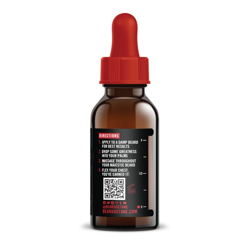 Beard Octane Beard Oil for Men – Barbershop (Barbershop Cologne) – Softens & Conditions Dry Beards With Argan & Jojoba – 1oz