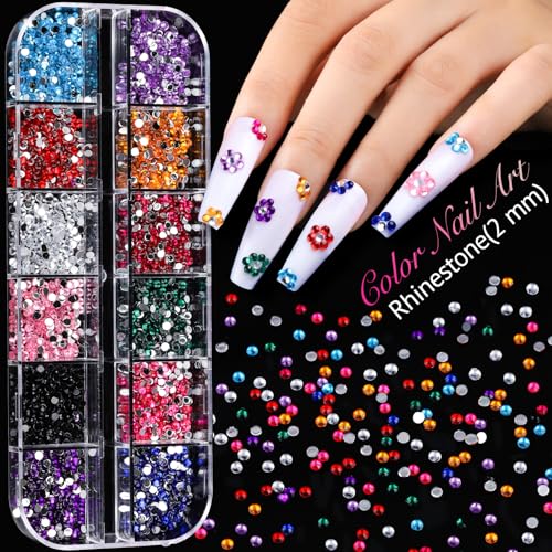 Teenitor Acrylic Nail Kit with Clear Coffin Tips & Charms