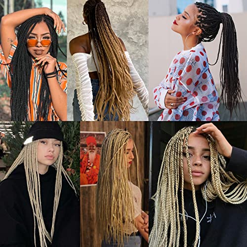 Union Beauty 16 Inch Pre-Stretched Yaki Texture Braiding Hair - 8 Packs Blonde