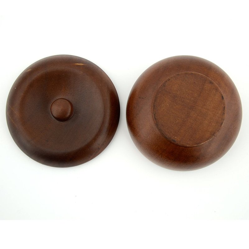 Grandslam Wooden Shaving Bowl with Lid Shaving Soap Bowl for Men Easy to Lather Fits Wet Shaving (Oak Wood)