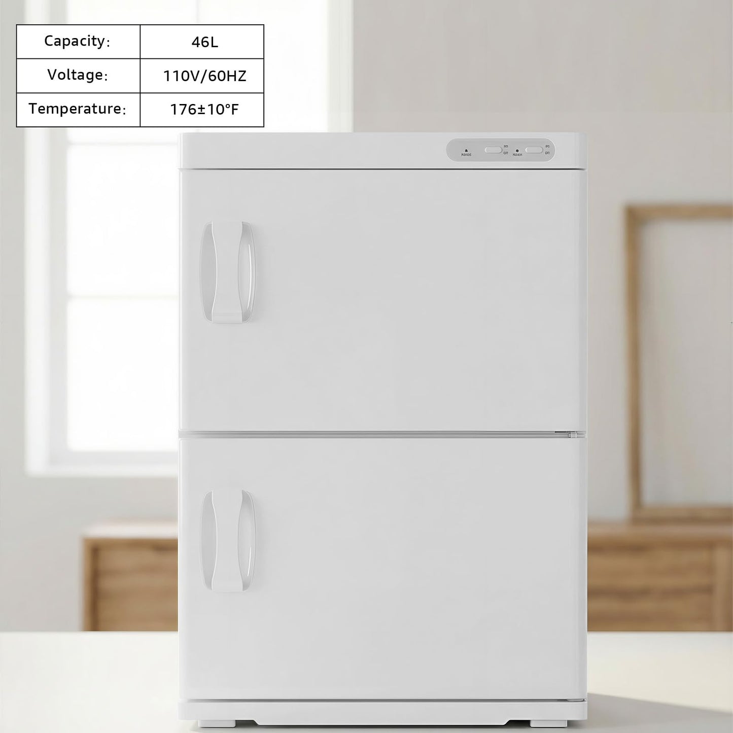 TABU 46L Hot Towel Warmer, Extra Large Towel Heater Cabinet, White