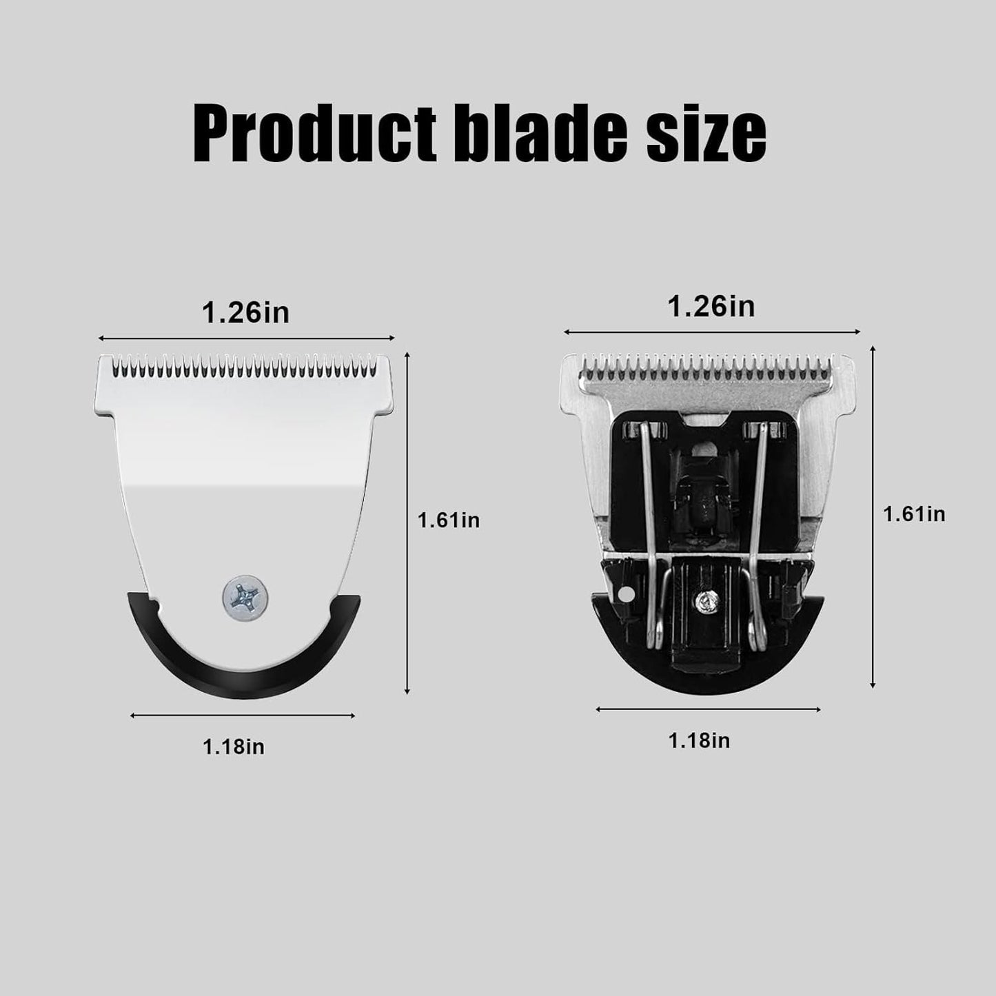 Mag Timmer Blade Replacement - Compatible 2111 Blades for Wahl Sterling Mag Trimmers | Silver, 2-Pack