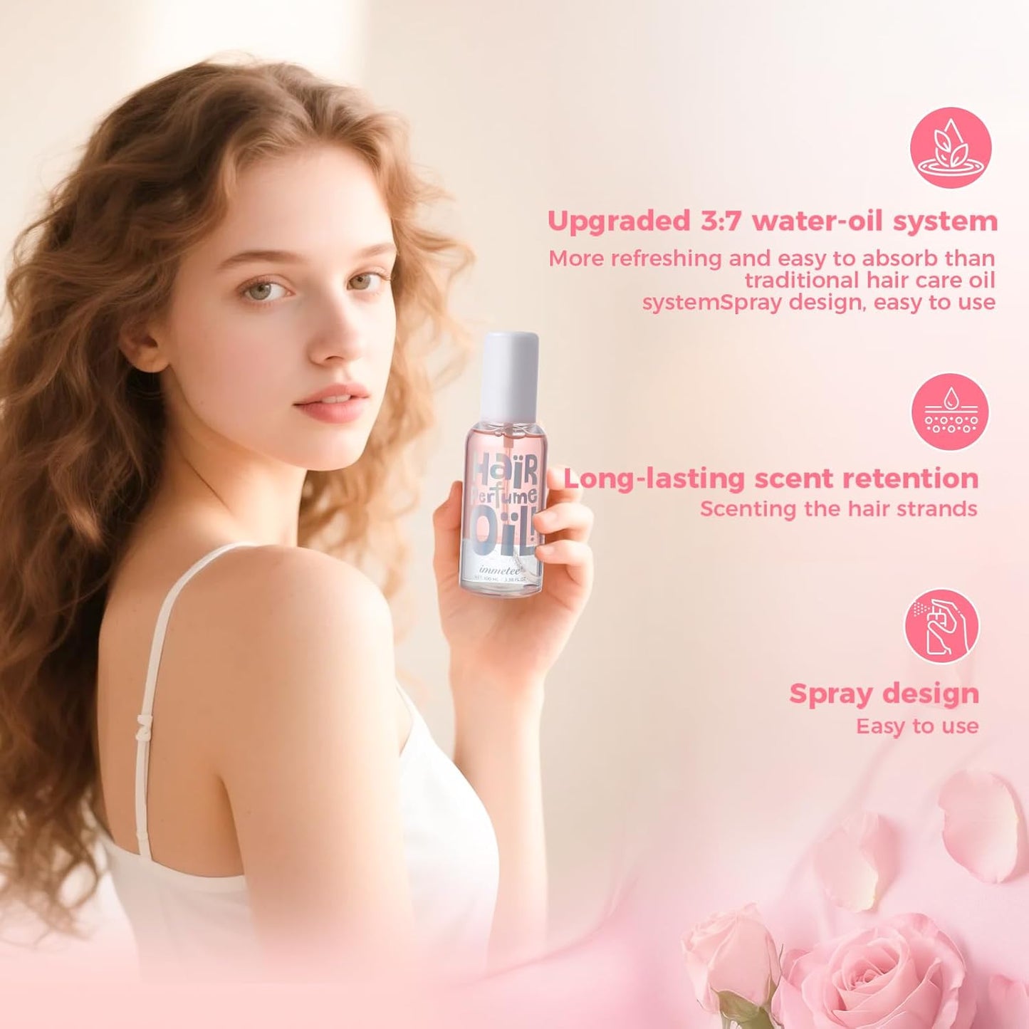 Hair Perfume Oil - Long-Lasting Floral Fragrance | 100ml Common Camellia