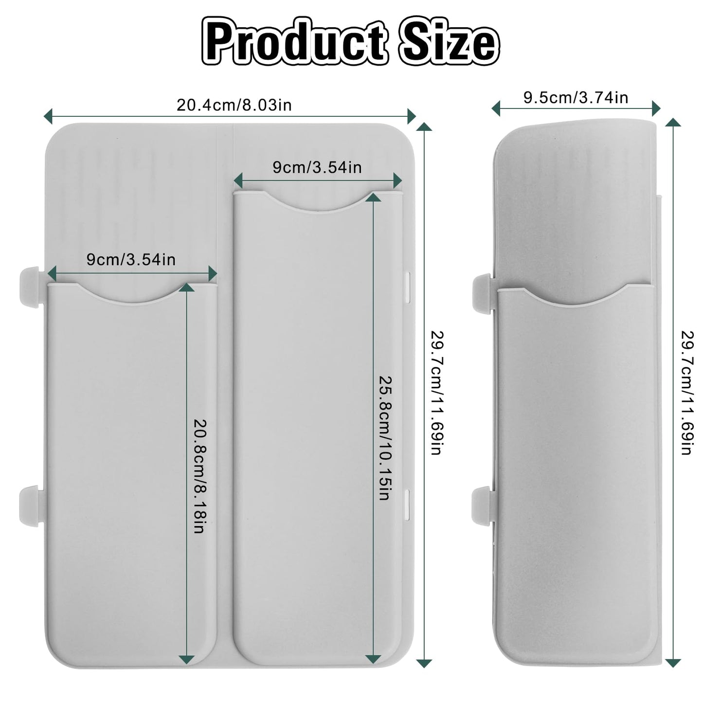 SyuCeia Curling Iron Mat - Heat Resistant Mat for Hair Tools Non-Slip Countertop Protection Pouch Design for Curling & Flat Irons (Grey)