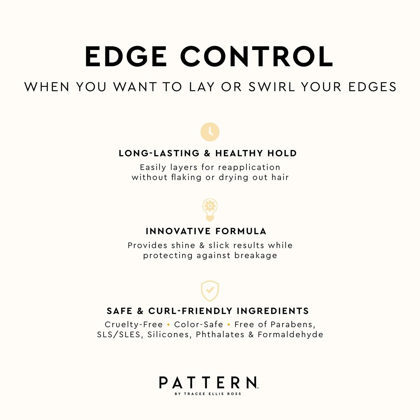 PATTERN Beauty by Tracee Ellis Ross Edge Control w Mango Seed Butter for Curly Hair