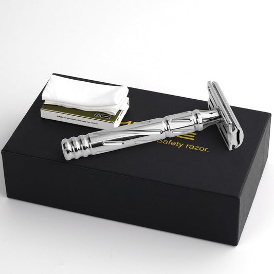 KAMPFE Double Edge Safety Razor Shaver Adopts CNC High-Precision Processing,Women and Mens razors for Shaving,30-degree Shaving Angled Head (mild+)