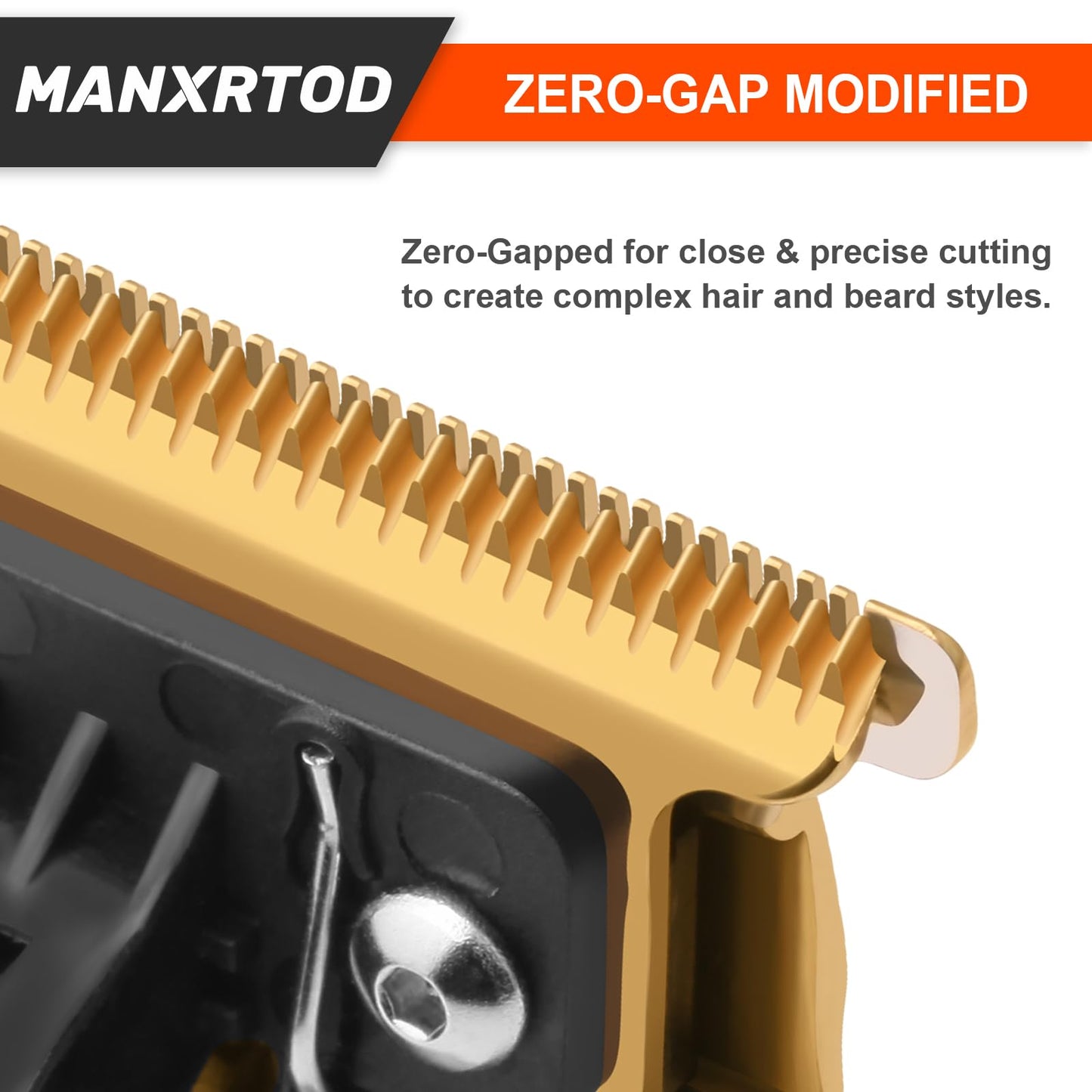 FXGOLD 2.0 Replacement Blade for All BaBylissPRO FX787 & FX726 Trimmers, Ultra Precise DLC Replacement Blades Compatible with BaByliss Trimmer Blades, FX707Z Gold