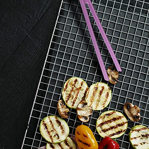 Silicone Toaster Tongs Set of 2 - Heat Resistant & Non-Stick