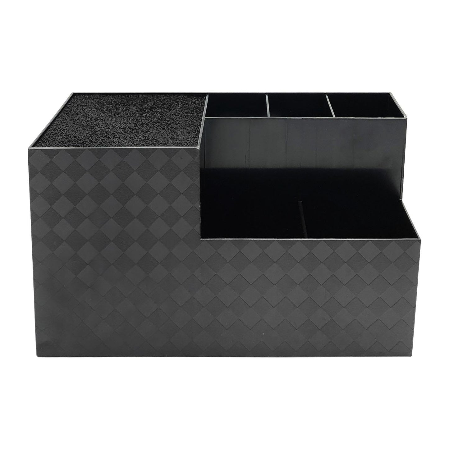 LeeQinersw Haircut Tool Holder Hairdressing Tool Storage Box Salon Shear Organizer Hair Stylist Holder with Thickened Hygienic Sponge And Non Slip Base Suitable, black