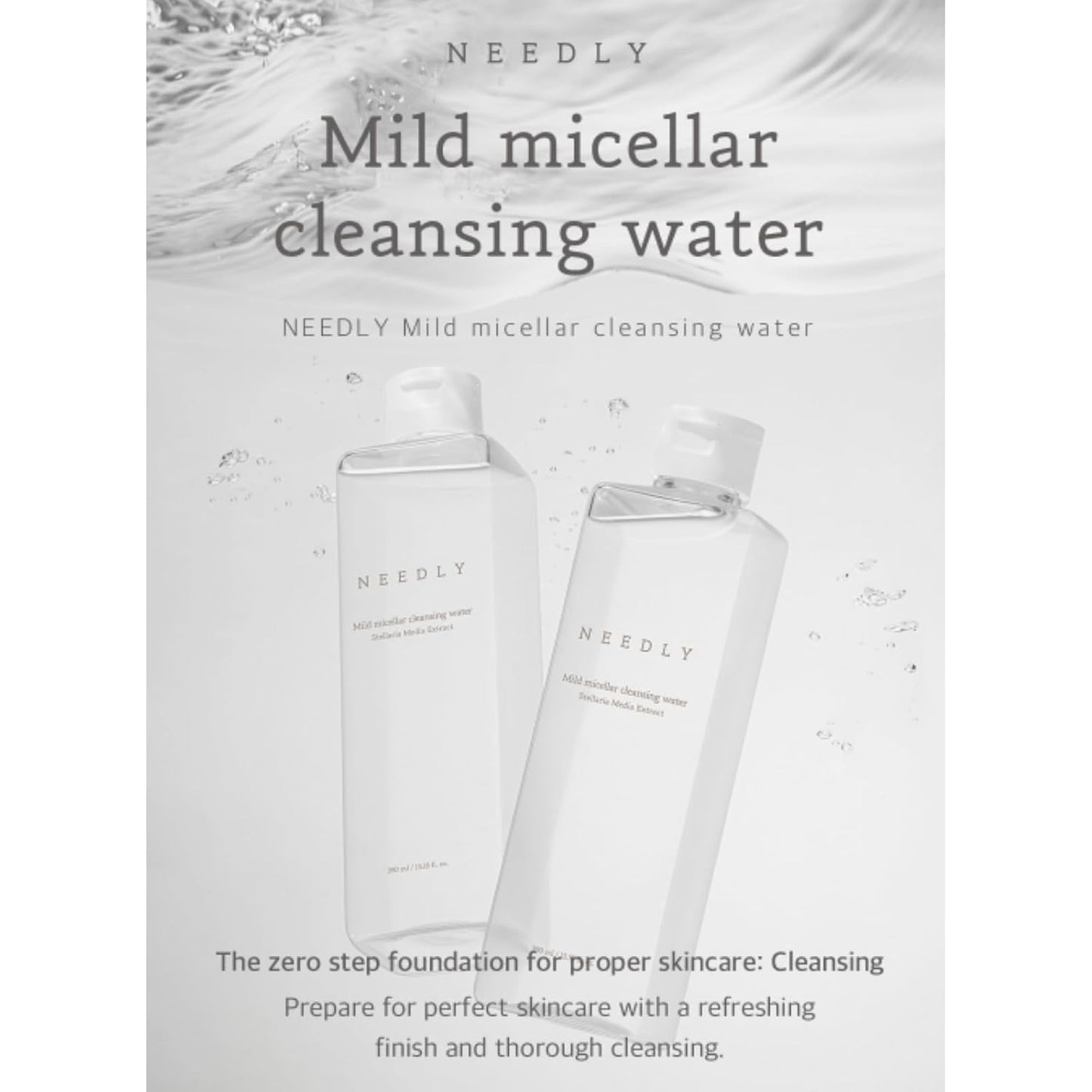 Mild Micellar Cleansing Water - Low-Irritant Deep Cleanser | 13.18 Fl Oz, Moisturizing Formula