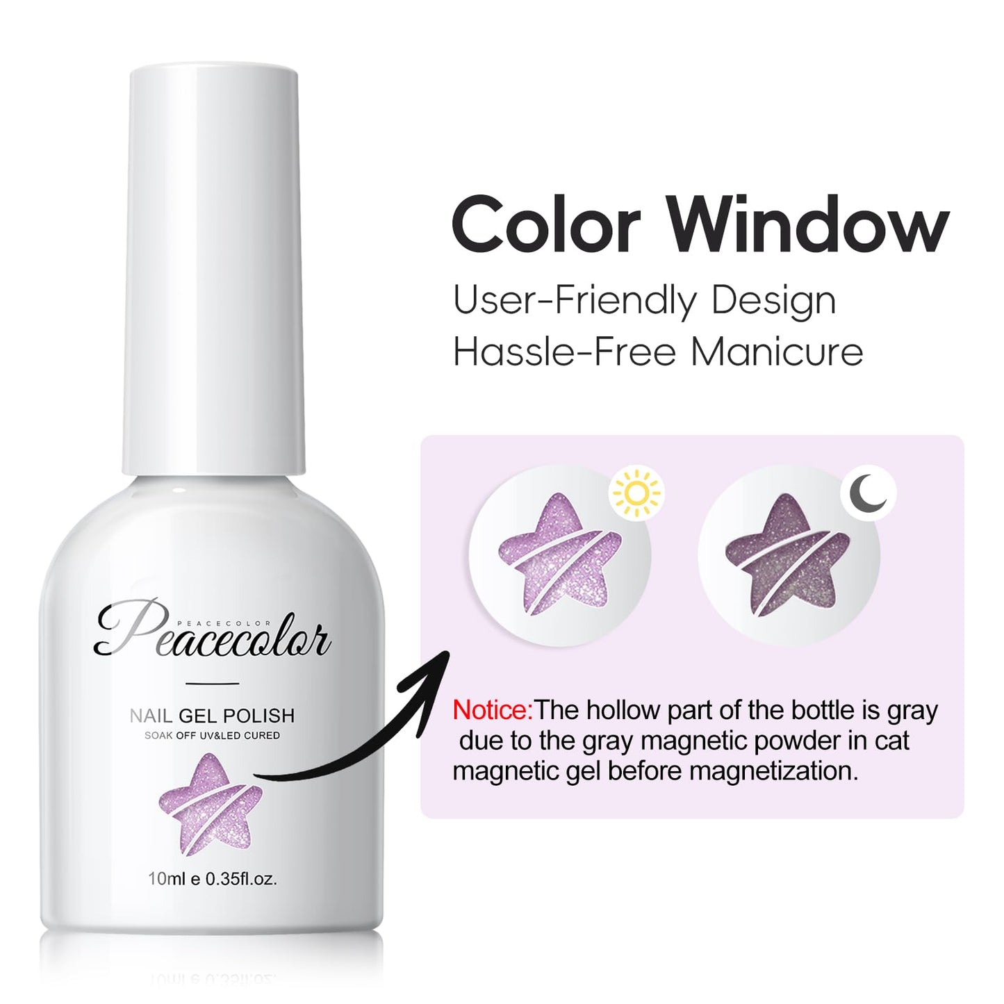 PEACECOLOR Cat Eye Gel Nail Polish Set, 6 Colors Spring Blue Green Pink Glitter Manicure Starter Kit for Salon Need Lamp Curing Nail Art DIY at Home1