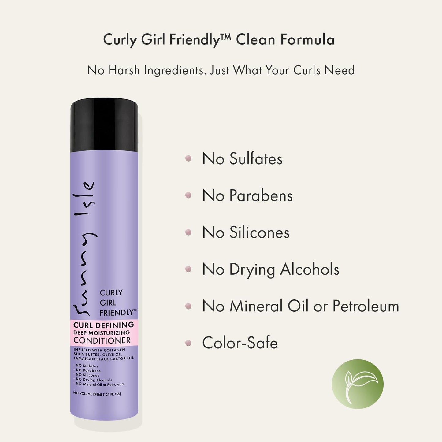 Curly Girl Friendly Deep Moisturizing Conditioner - Hydrating & Detangling for Wavy, Curly & Coily Hair | Jamaican Black Castor Oil, 10.1 oz