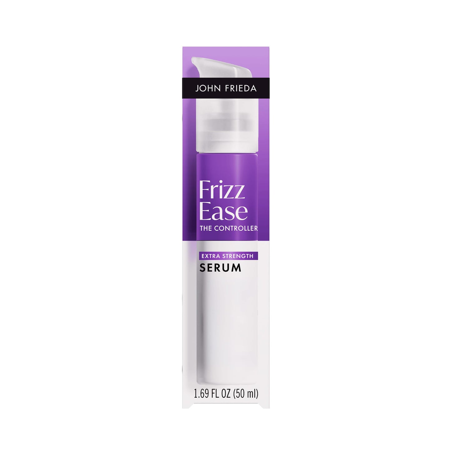 John Frieda Frizz Ease Extra Strength Hair Serum for Thick & Coarse Hair, Anti-Frizz Smoothing Serum with Argan & Coconut Oil, 1.69 fl oz