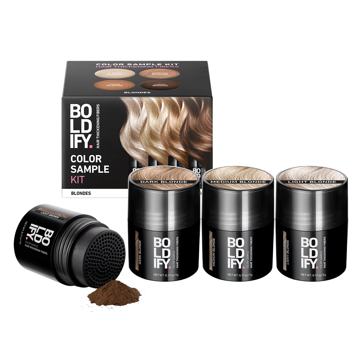 BOLDIFY Hair Fibers - Thinning Hair Solution for Instant Volume | 14 Shades Available - Dark Auburn (56g)