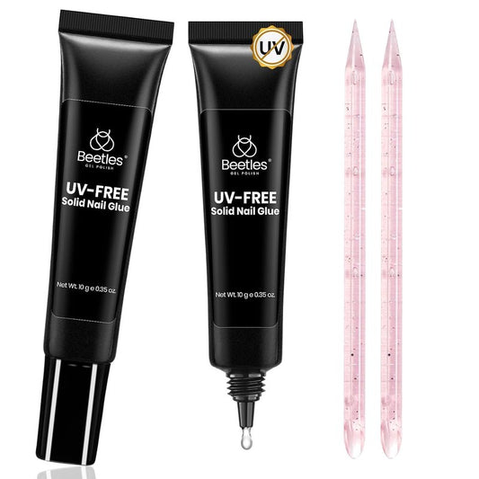 Beetles Super Strong Nail Glue - Quick Drying, Long Lasting Formula for Press-On Nails | 2pcs Set