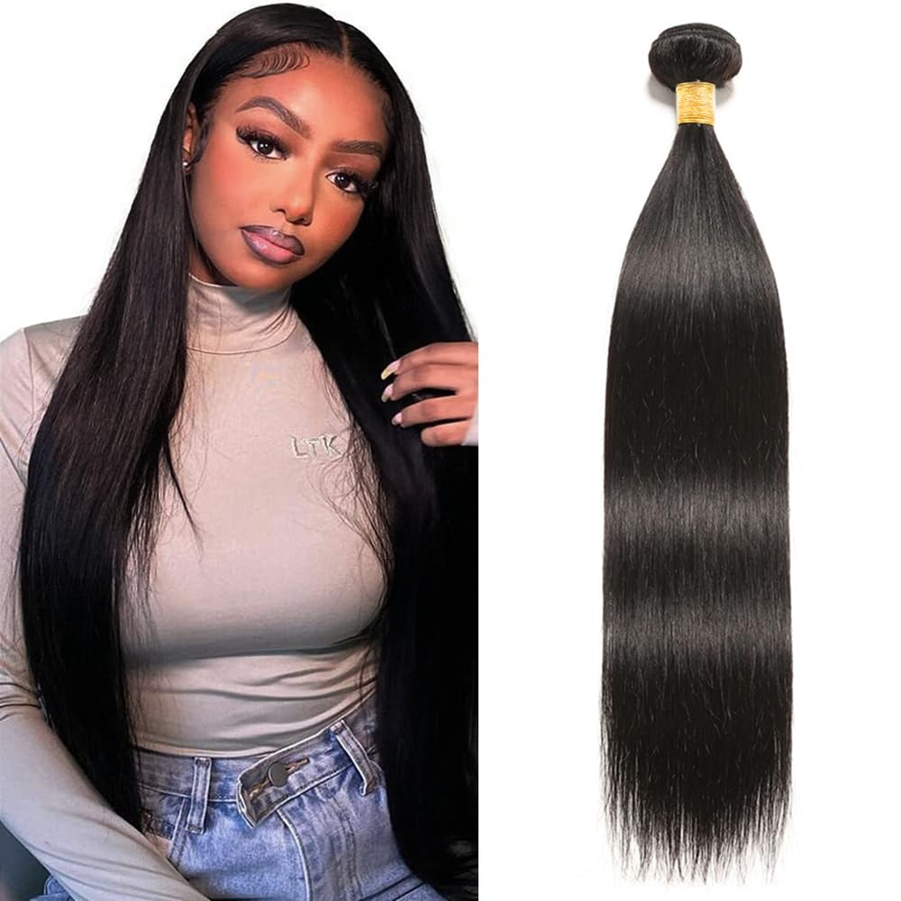 26 Inch Human Hair Bundles Straight Bundles Unprocessed Virgin Hair Extensions 8A Double Weft Human Hair Weave