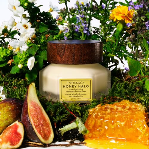 Farmacy Honey Halo Ceramide Face Moisturizer 0.5oz - Hydrating Barrier Repair for Dry Skin