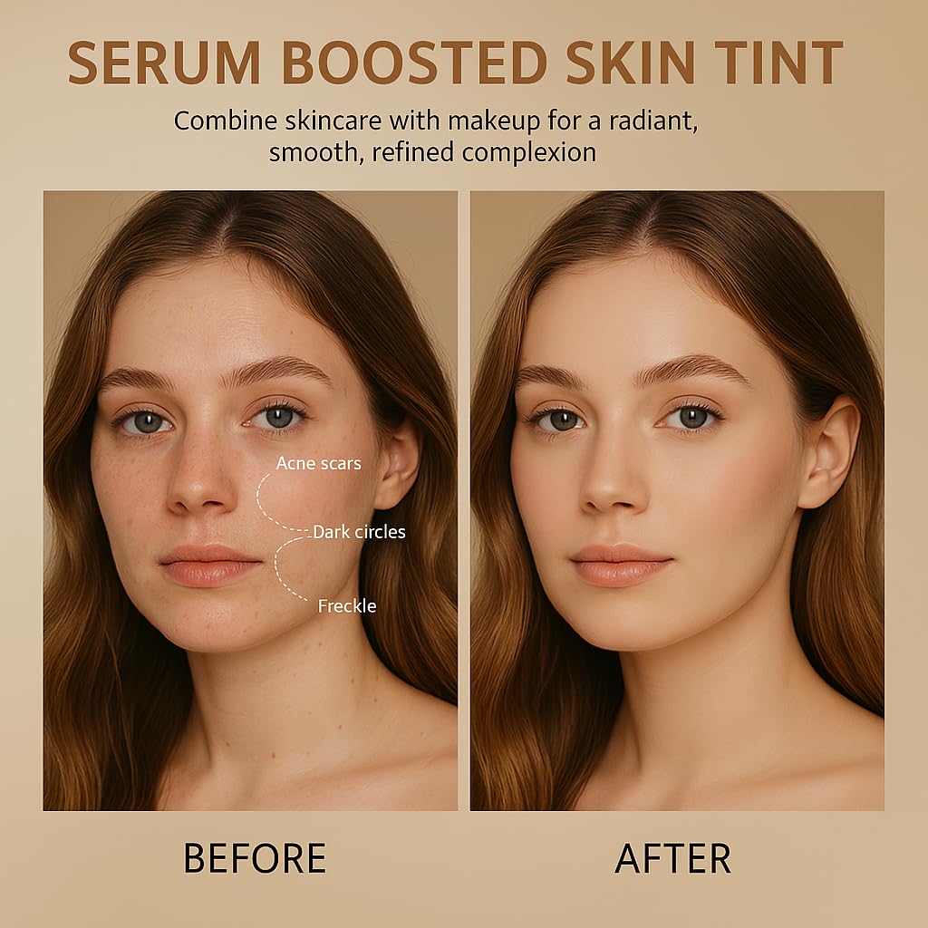 Beauty Balm Serum Tint Stick - Hydrating Face Foundation with Buildable Coverage | Moisturizing Concealer for Glowing Skin (1#, 1)