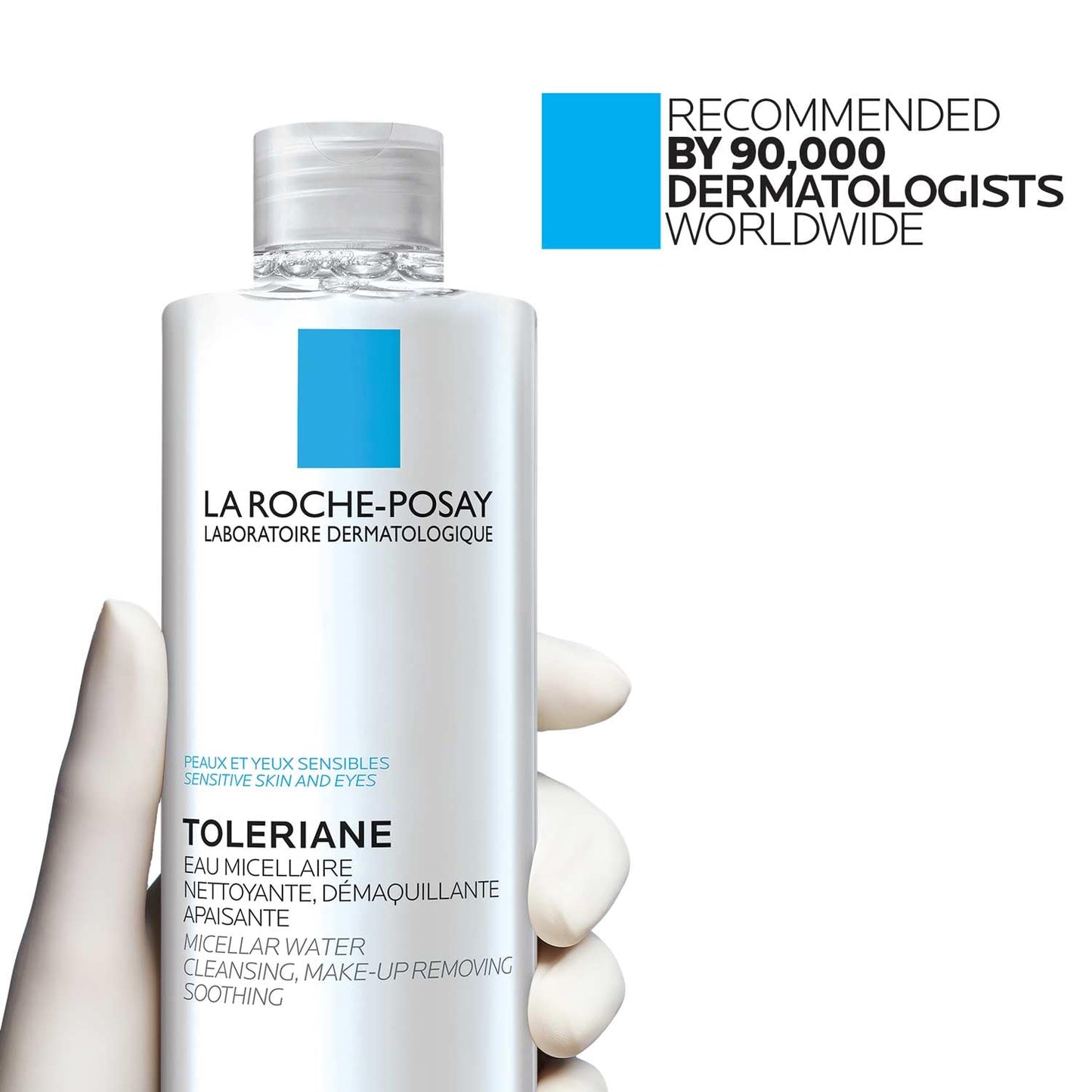 La Roche-Posay Micellar Cleansing Water - Gentle Makeup Remover for Sensitive Skin | Hydrating Face Toner 13.5 oz