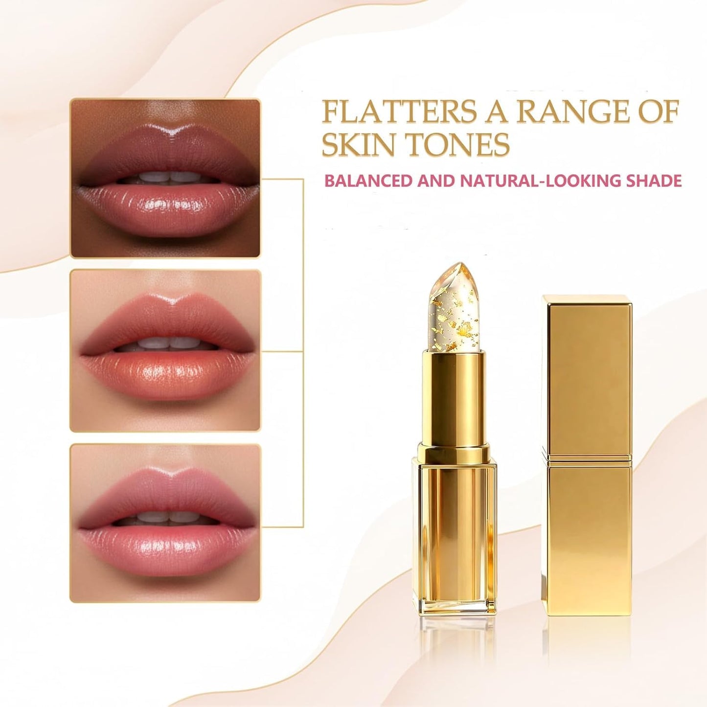 Color Changing Lipstick Set | pH Adjusting Clear Lip Gloss for Long-Lasting Hydration - 2PCS, Transferproof & 8+ Hour Wear