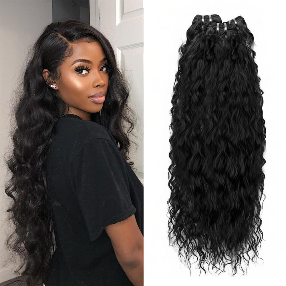 Color #1b Human Hair Bundle Natural Black 3 Bundles 12 14 16 Inch Real Natural Black Body Wave Bundles Human Hair Extensions 150g