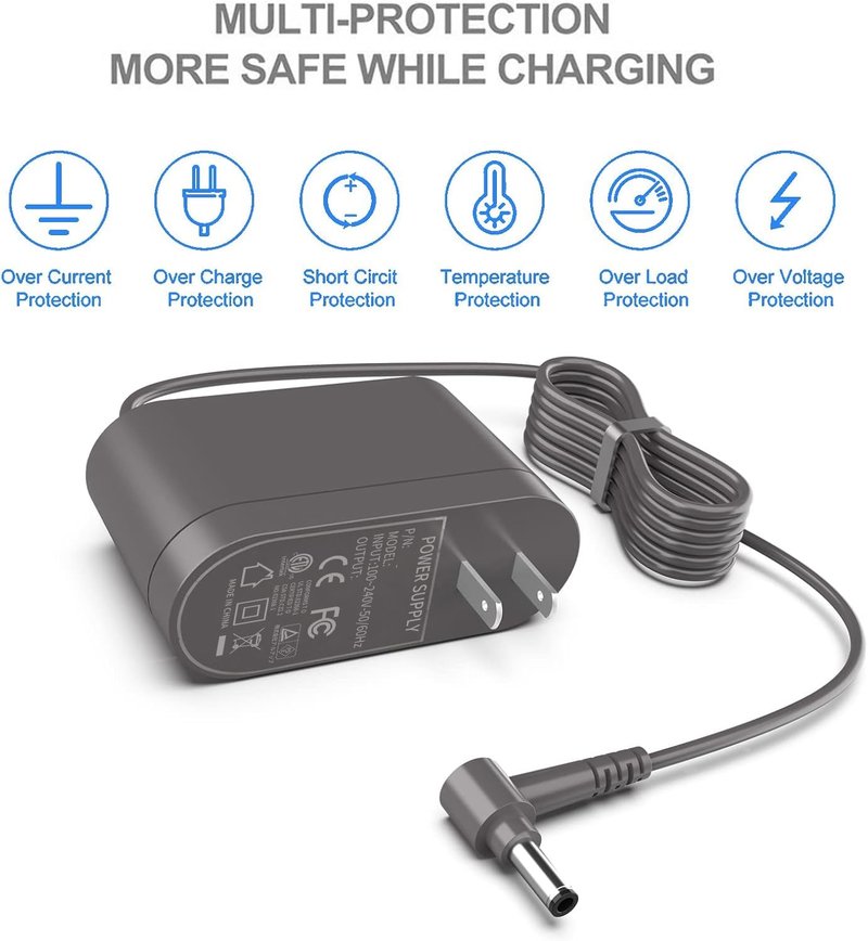 30.45V1.1A Charger for Dyson V11 V12 V15 SV12 SV14 SV20 SV22 Absolute Animal Motorhead Cordless Vacuum Power Supply