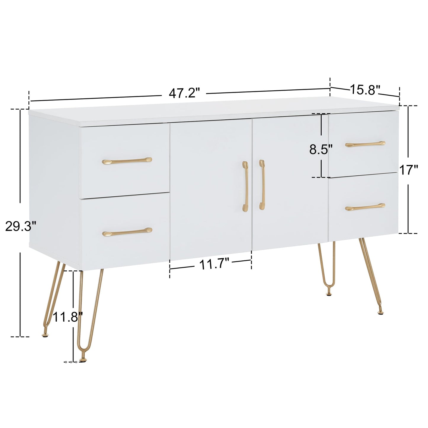 BarberPub Wall Mount Barber Beauty Station, Salon Station for Hair Stylist, Spa Styling Storage Organizer with Cabinet, Home Make Up Equipment 3152 (White)