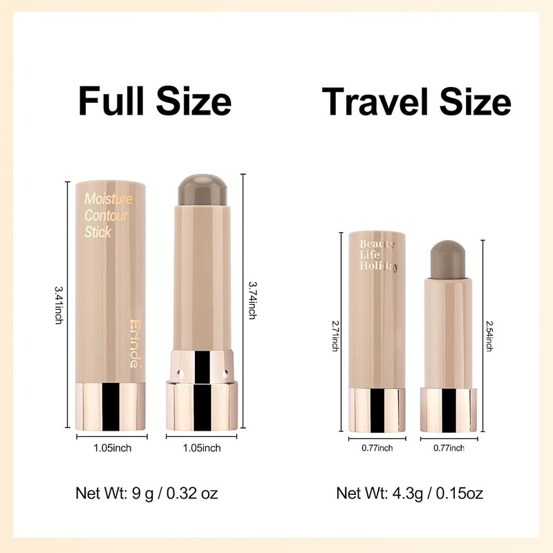 Cool Toned Contour Stick for Fair Skin - Large Capacity Grey Brown Matte Bronzer | Waterproof & Long Lasting Face Makeup