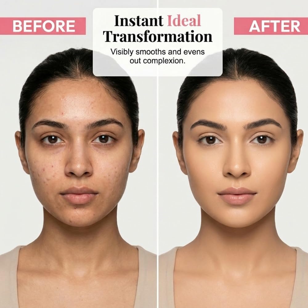 Color Changing Foundation for Mature Skin - Tone Adapting Liquid Makeup for Women | Conceals Fine Lines & Wrinkles (1pc)
