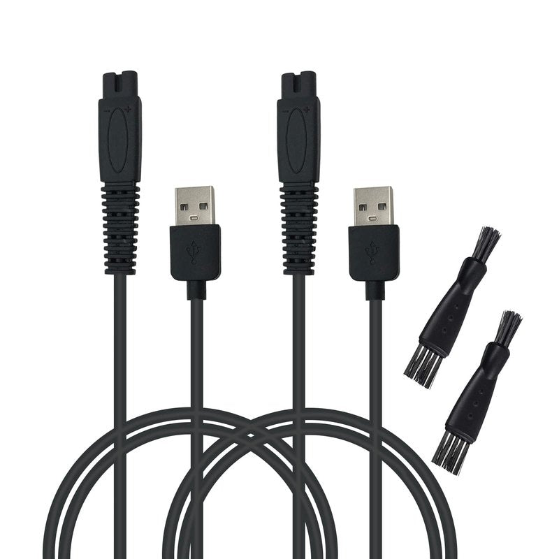 Charging Cord Compatible for Freebird Head Shaver Shaving Kit Electric Razor Charger Cable, 2 PCS