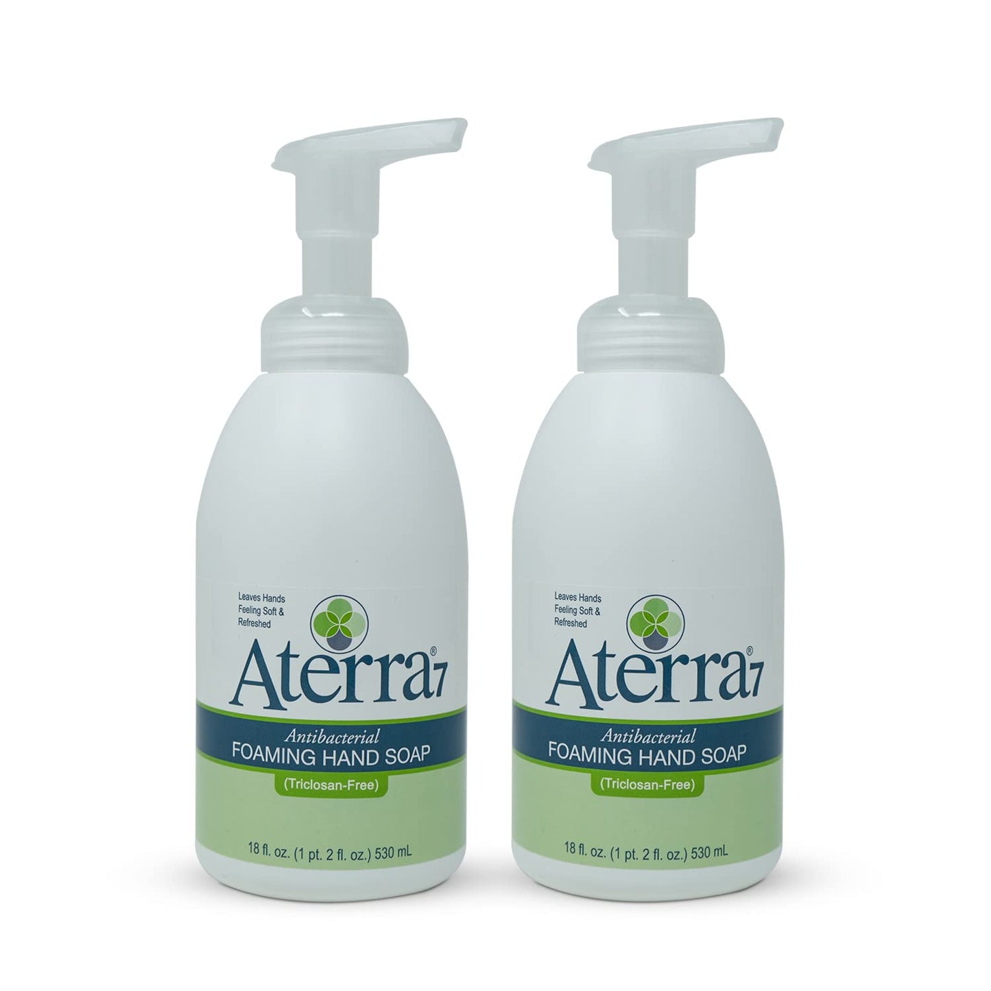 Aterra7 Foaming Hand Soap with Thick, Rich Lather 18 Fl Oz (Pack of 2)