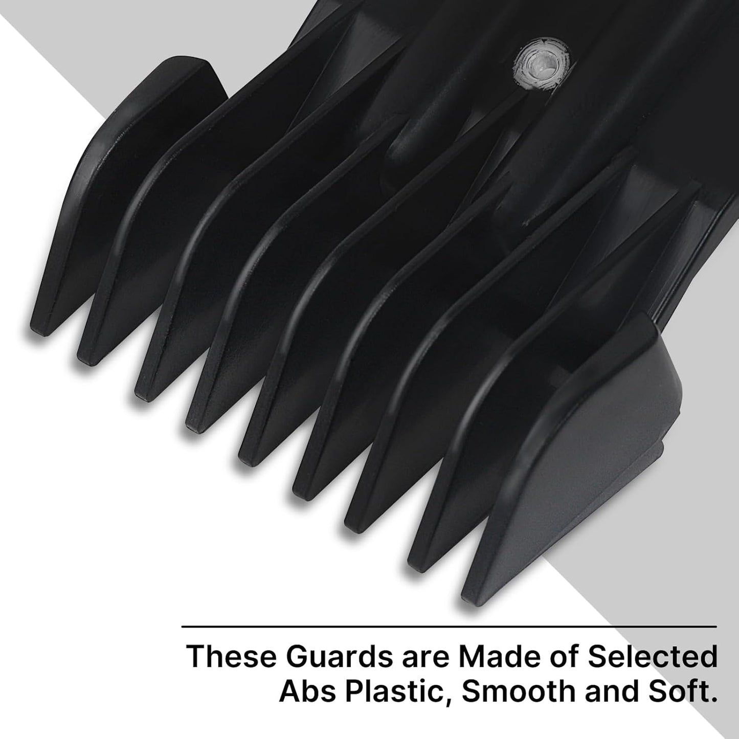 8 Pack Hair Clipper Guards - Universal Snap-On Blade Combs for Wahl, Andis & BaByliss | 1/32" to 1/4" Sizes, Black
