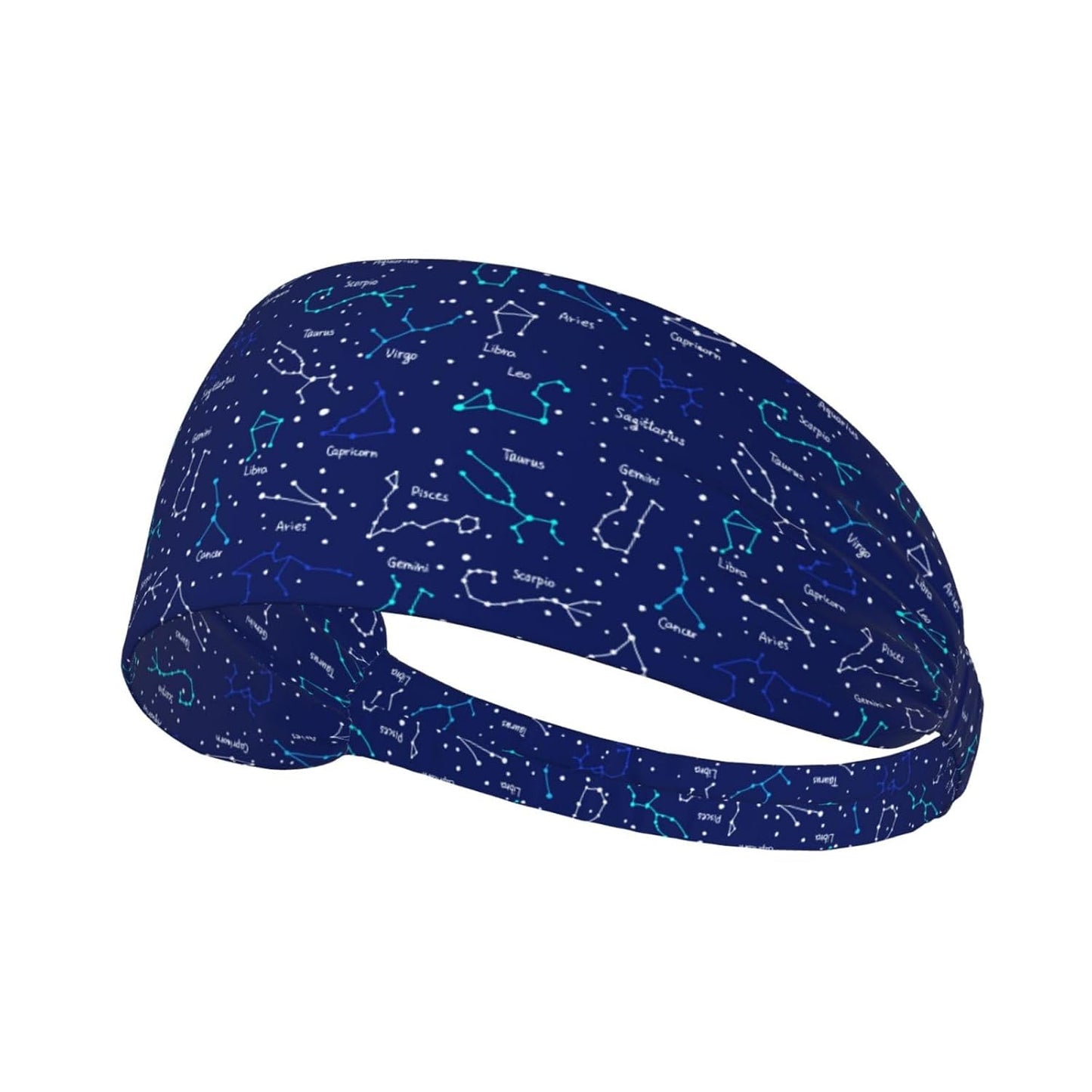 Mushroom Bunny Floral Print Headband - Light Blue Elastic Hair Band for Women | Daily Wear & Yoga