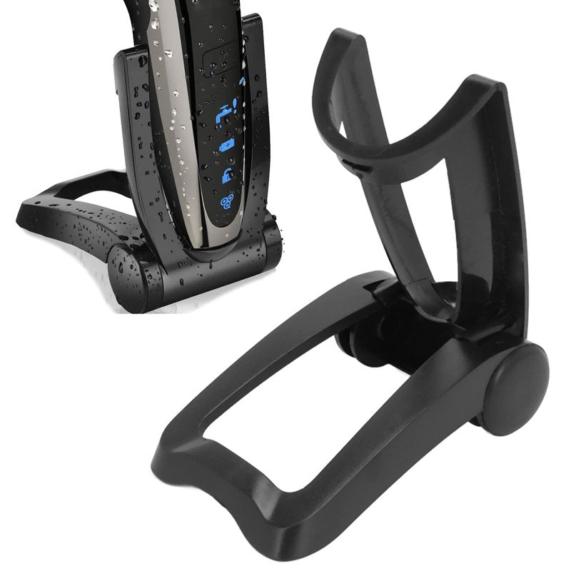 Agatige Electric Razors Holder, Foldable Electric Shaver Stand Base, Prevent Fall Electric Shaver Stand Storage Rack Bracket Home Bathroom Accessories