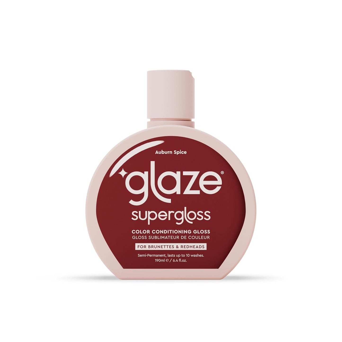 Color Conditioning Gloss - Tinted Moisturizer for Brown & Red Hair, Boosts Shine & Repairs Damage - Auburn Spice, 6.4 oz