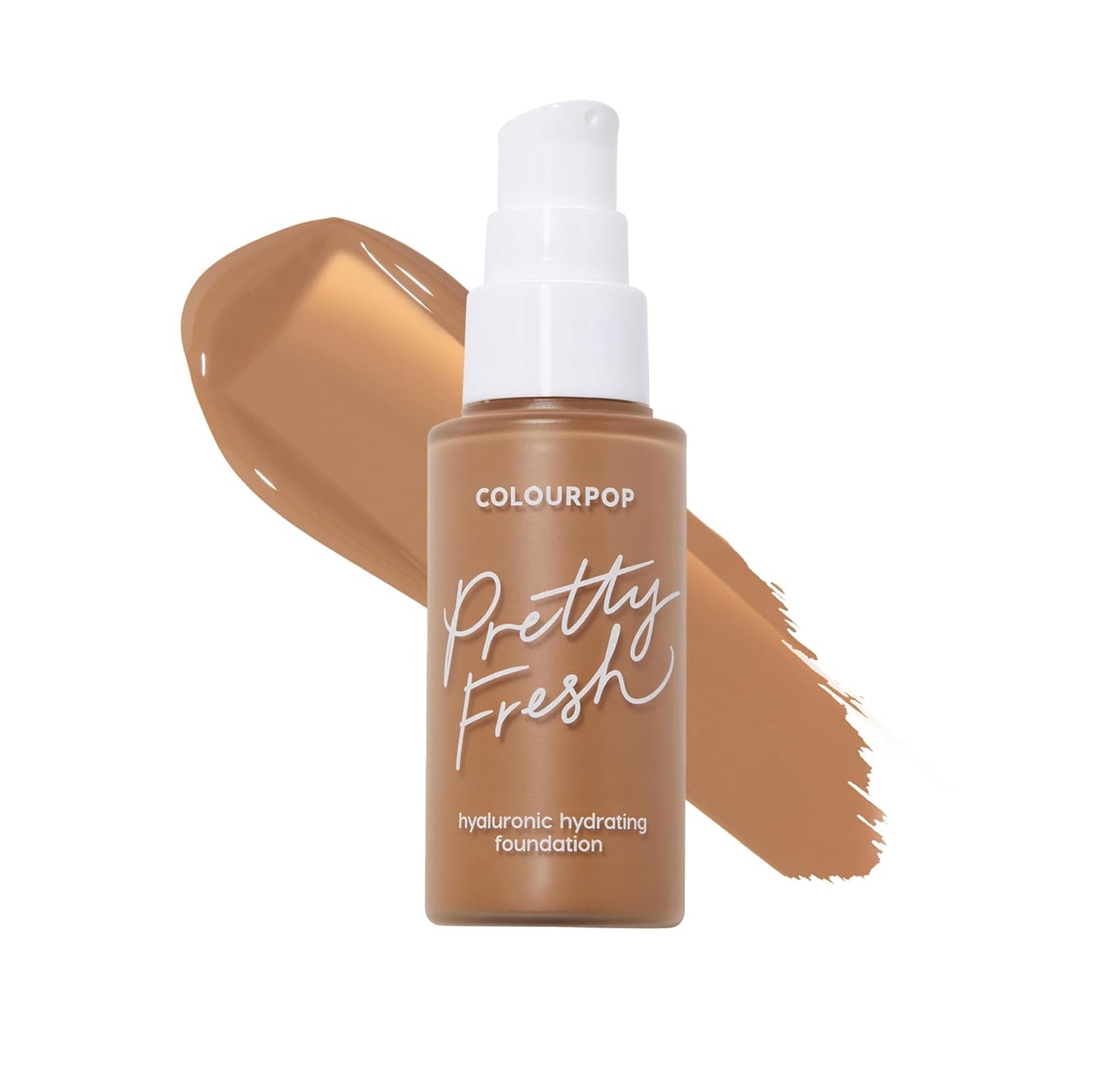 ColourPop Pretty Fresh Liquid Foundation - Hydrating Medium Coverage Foundation with Hyaluronic Acid & Coconut Water | Medium 80W (1 oz)