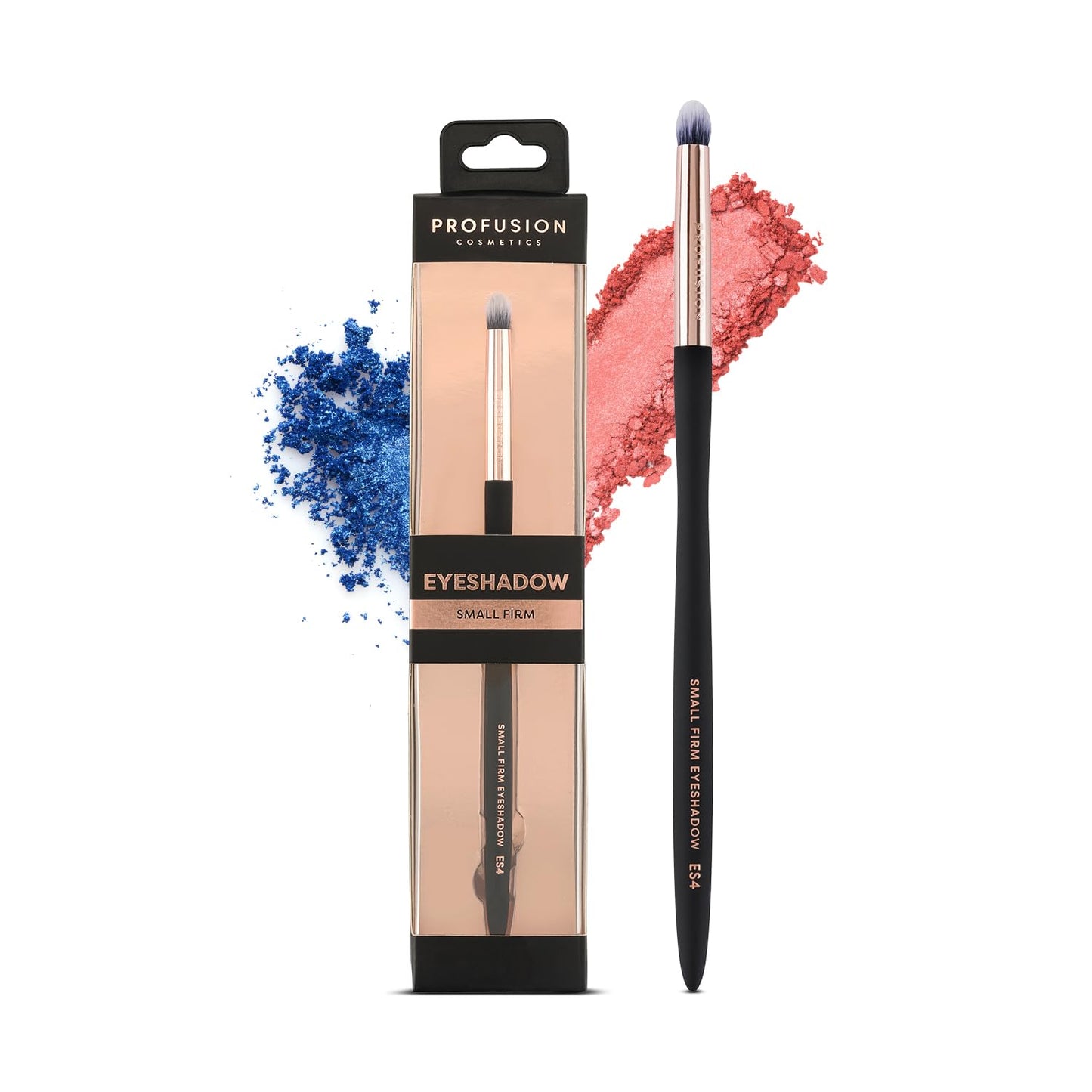 Profusion Cosmetics Small Firm Eyeshadow Brush - Professional Blending Tool for Pigments & Glitter | Dense Rounded Bristles