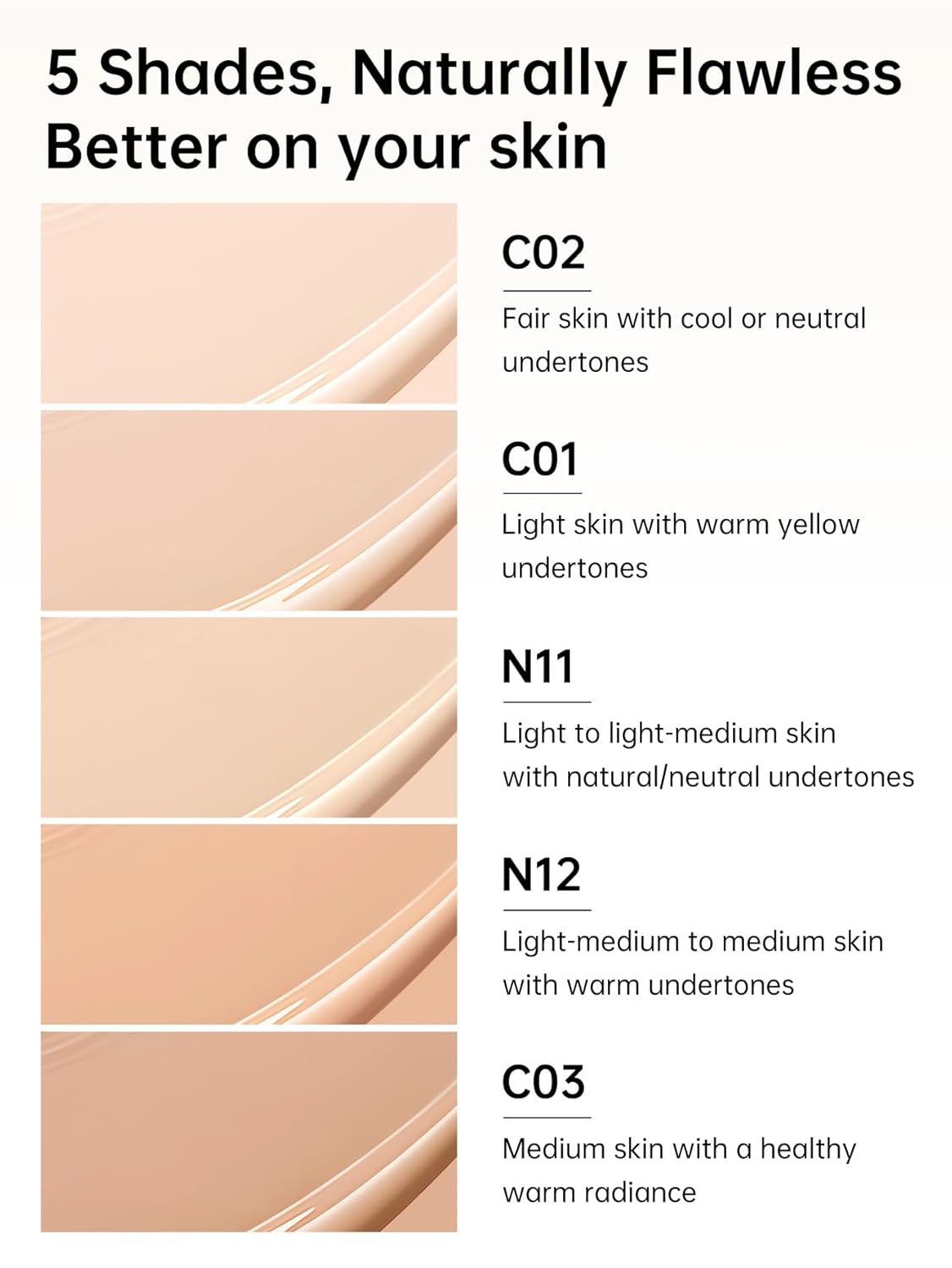 Catkin Phoenix Cushion Foundation - Buildable Anti-Aging Serum Makeup | Light Beige 0.46 Oz x 2
