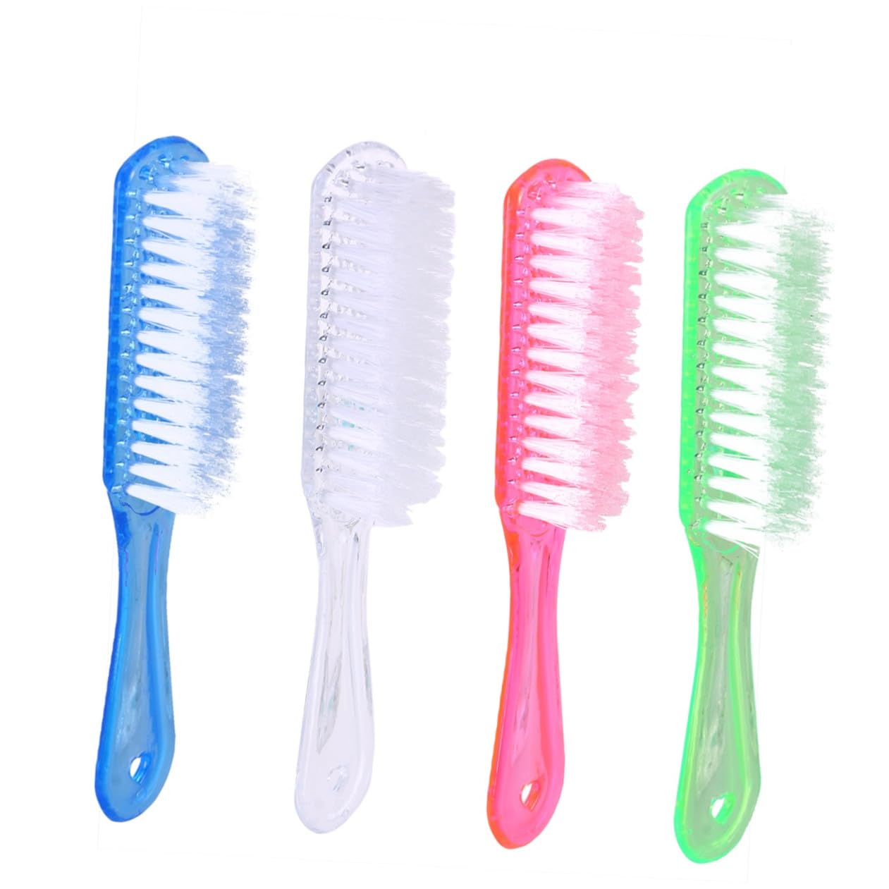 Scrubbing Brush for Cleaning 4Pcs Soft Bristle Laundry Brush Multi-Purpose Household Cleaning Tool for Clothes Shoes and Hair Wash Efficient Dirt Removal Random Color