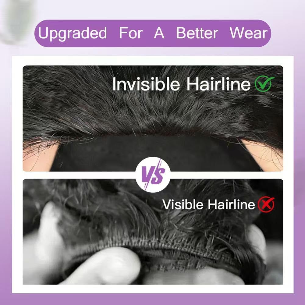 Kinky Curly Half Wig - 250% Density Human Hair | Glueless, Beginner-Friendly 20 Inch Flip Over Design