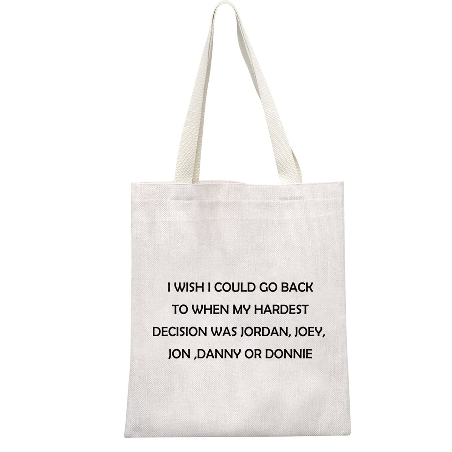 GJTIM Classic Boy Music Band Fan Gift When My Hardest Decision Travel Pouch Celebrity Gift Makeup Bag for Music Lovers(On Block LYTote)