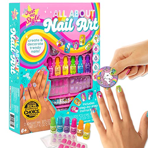Just My Style All About Nail Art Set - 6 Polishes & Adhesive Nails
